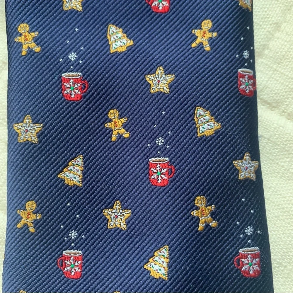 Stafford Gingerbread Man‎ Christmas Holiday Tie